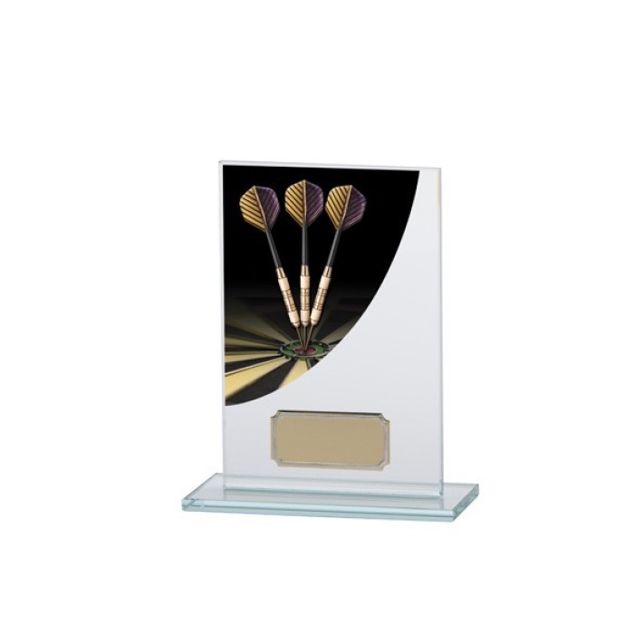 COLOUR CURVE JADE GLASS DARTS AWARD - 140 MM